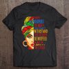 Womens They Whispered To Her Tshirt Melanin Queen Lover Gift V-Neck Tee