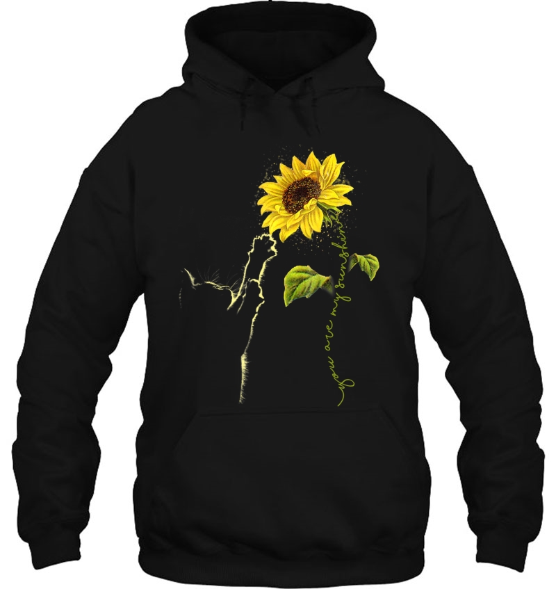 You Are My Sunshine Sunflower Cat Style Tee Shirt Mugs