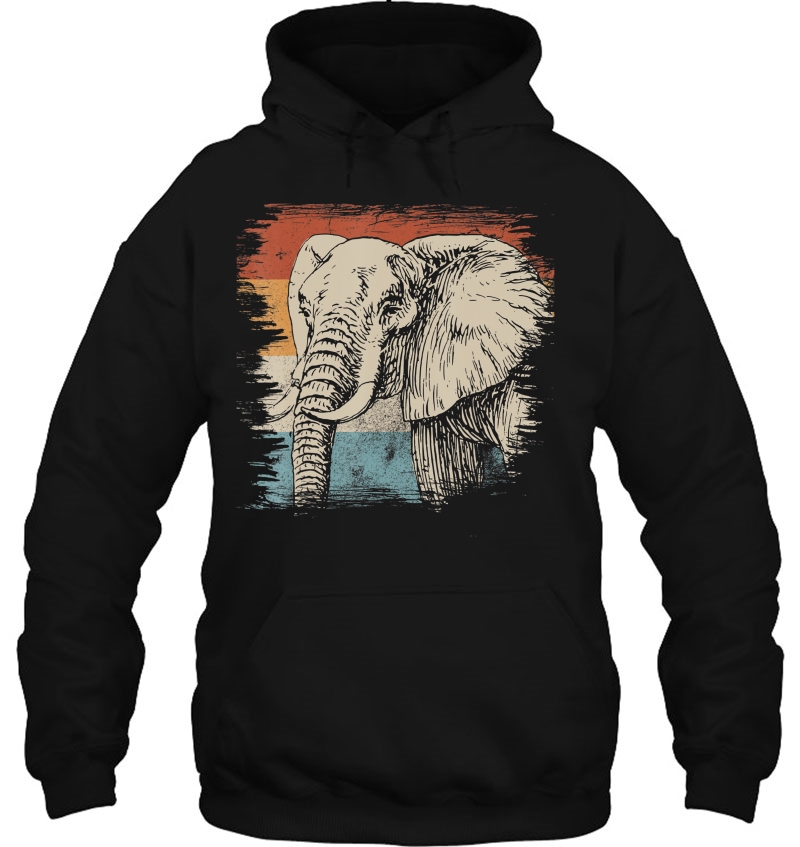 Zoo Animal Africa Safari Animal Lover Gift Idea Elephant Hoodie