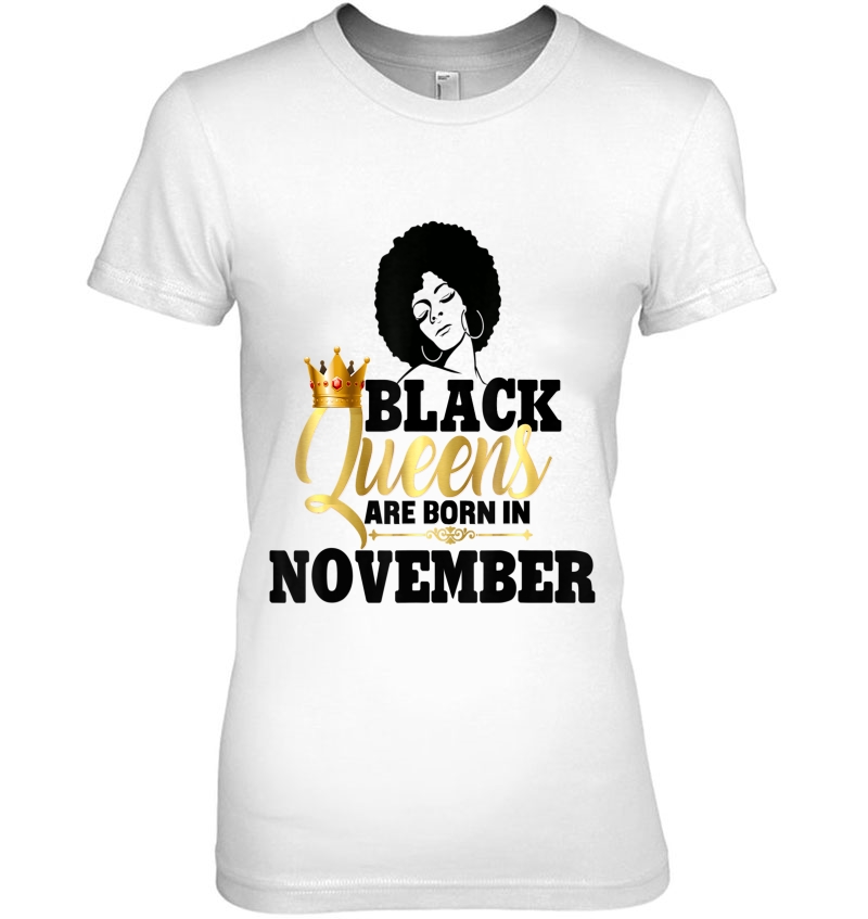 Black Girl Magic Queens November Birthday Gift Hoodie