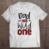 Mens Dad Of The Wild One Shirt Plaid Lumberjack 1St Birthday Top Raglan Baseball Tee Tee