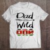 Mens White Kenyan Dad Of The Wild One Birthday Kenya Flag Tee