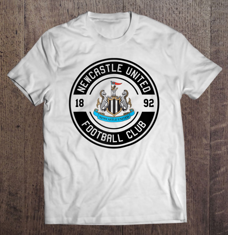 Newcastle United Core Crest Raglan Baseball Tee Shirt