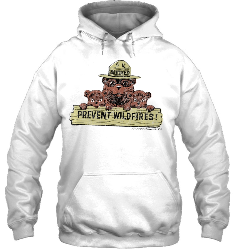 Smokey Bear Prevent Wildfires Sign With Cubs Premium Hoodie