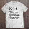 Sonia Definition Personalized Name Funny Birthday Gift Idea Tee