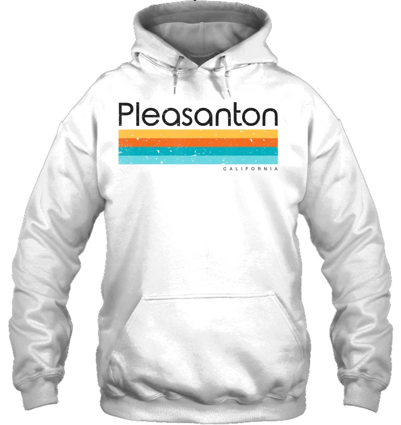 Vintage Pleasanton California Ca Retro Design Hoodie