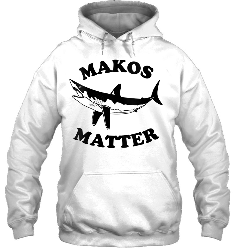 Womens Makos Matter Ocean Conservation Mako Shark V-Neck Mugs