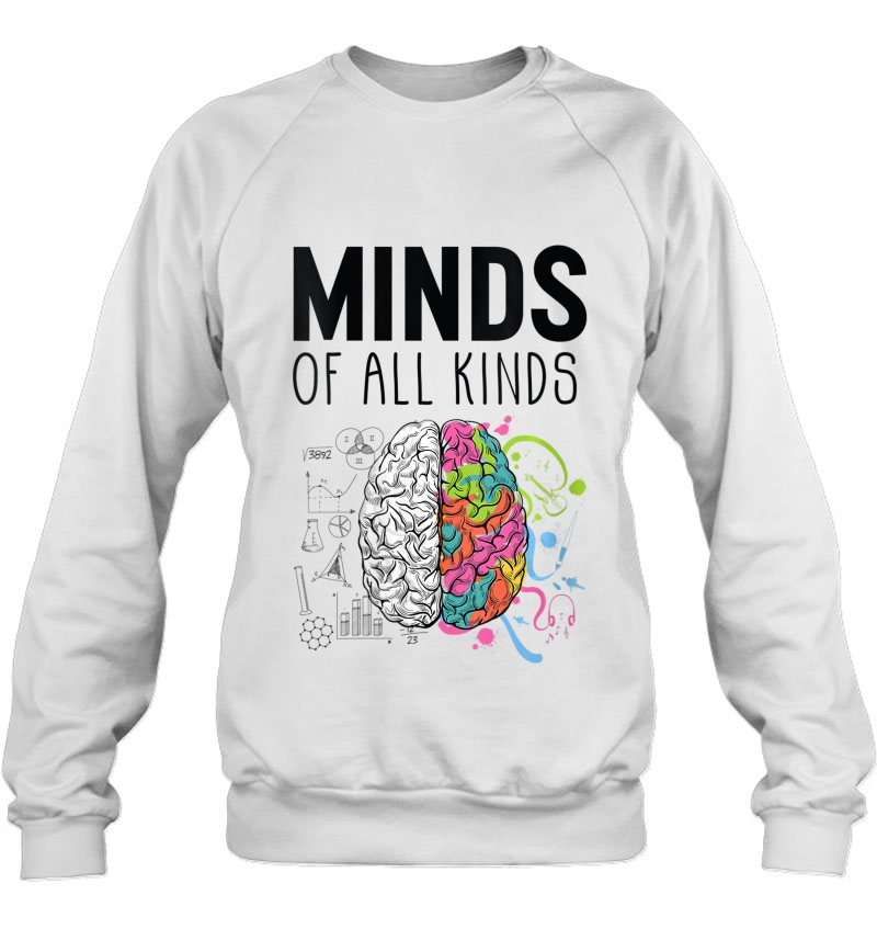 Womens Neurodiversity Brain V-Neck Sweatshirt