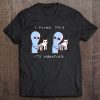 I Found This It's Vibrating Funny Alien & Cat Tee