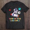 10Th Birthday Gif 10 Years Old Dabbing Astronaut Tee