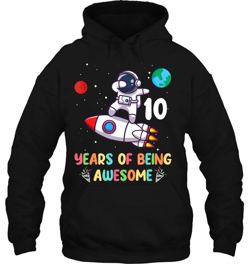 10Th Birthday Gif 10 Years Old Dabbing Astronaut Mugs