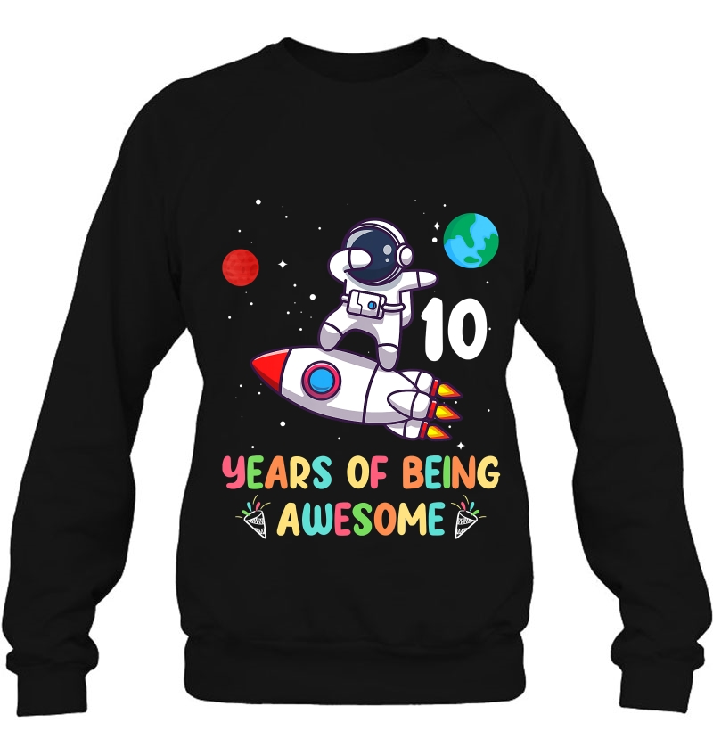 10Th Birthday Gif 10 Years Old Dabbing Astronaut Mugs