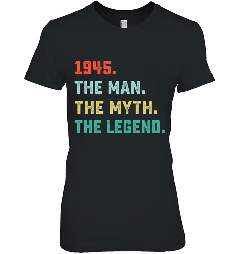 1945 Man Myth Legend Birthday Gifts For 75 Years Old Hoodie