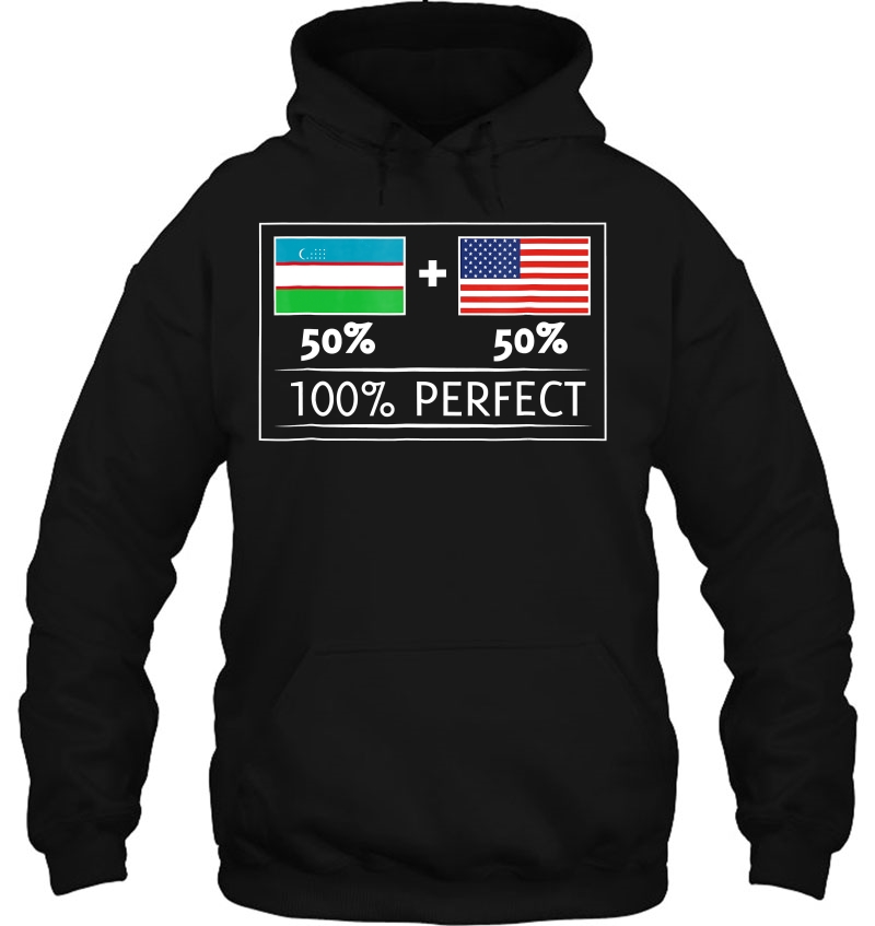 50 Uzbekistan 50 Usa Flags 100 Perfect Uzbekistani Tshirt Mugs