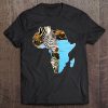 African Safari Wildlife Zebra Africa Map Tee