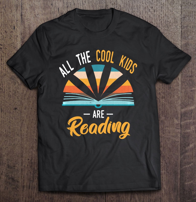 All The Cool Kids Are Reading - Vintage Sunset - Book Reader Pullover Shirt