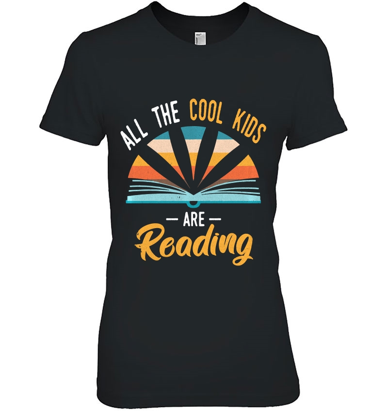 All The Cool Kids Are Reading - Vintage Sunset - Book Reader Pullover Hoodie