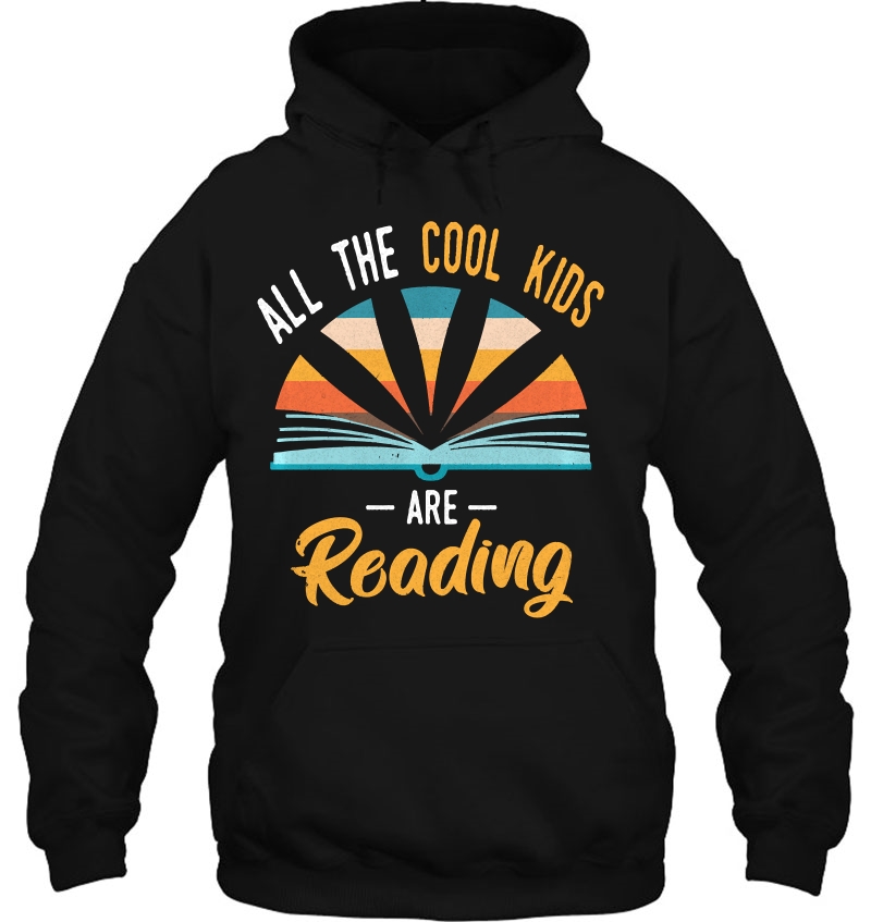 All The Cool Kids Are Reading - Vintage Sunset - Book Reader Pullover Mugs