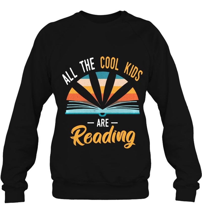 All The Cool Kids Are Reading - Vintage Sunset - Book Reader Pullover Mugs