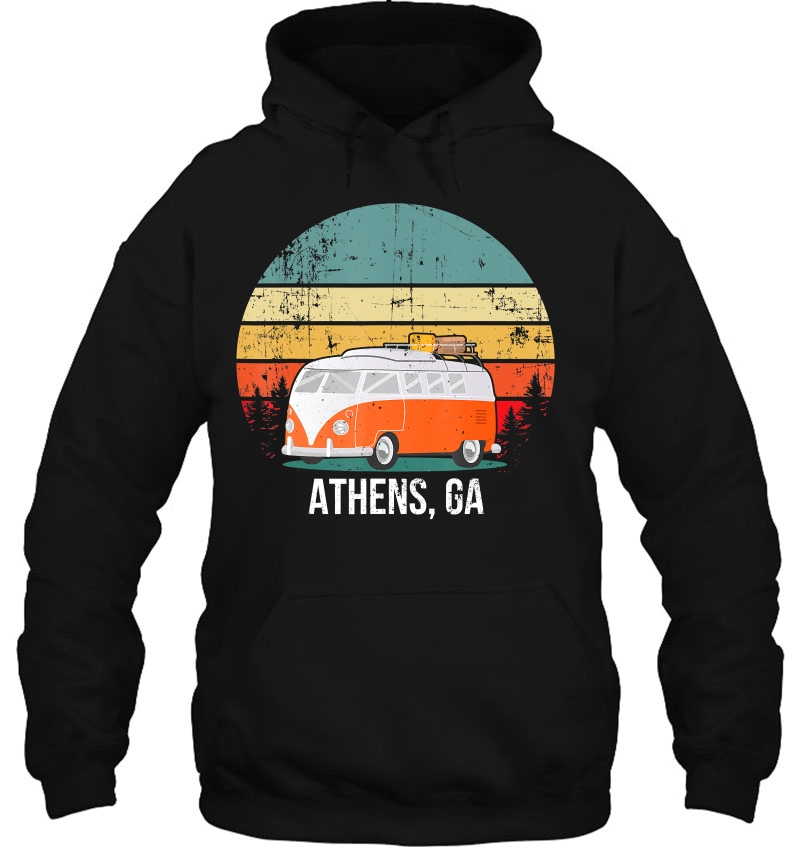 Athens, Ga Vintage Sunset Retro Hippie Van Camper Mugs