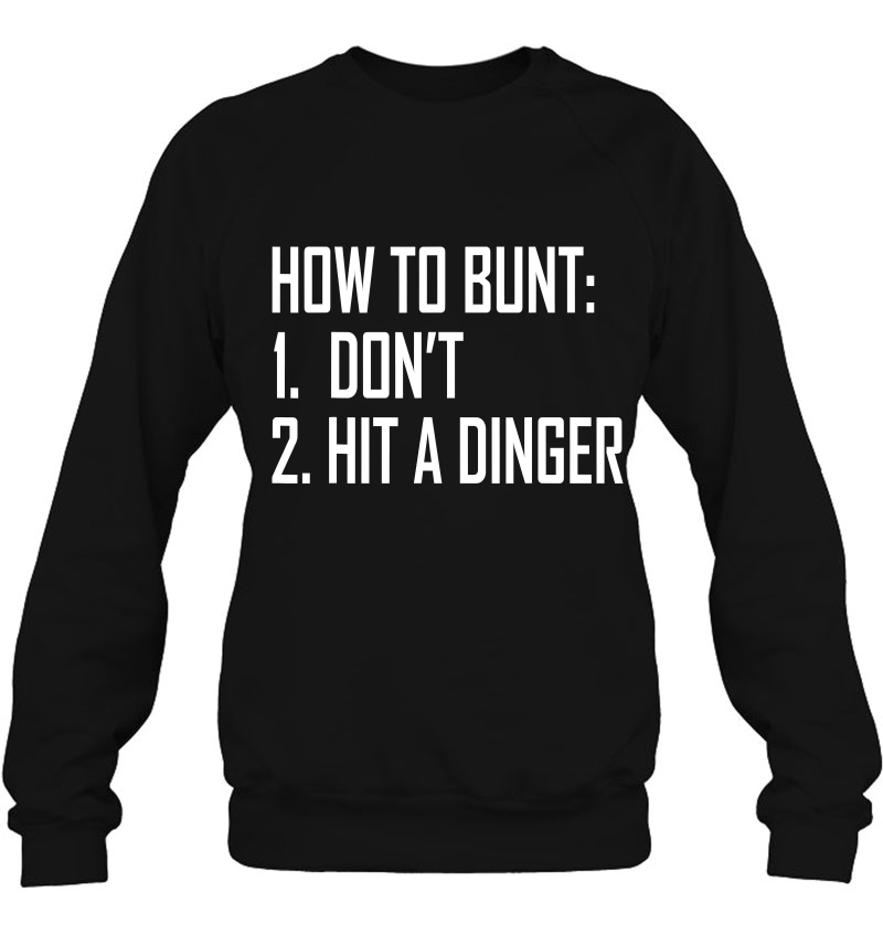 Baseball Tee - How To Bunt Don