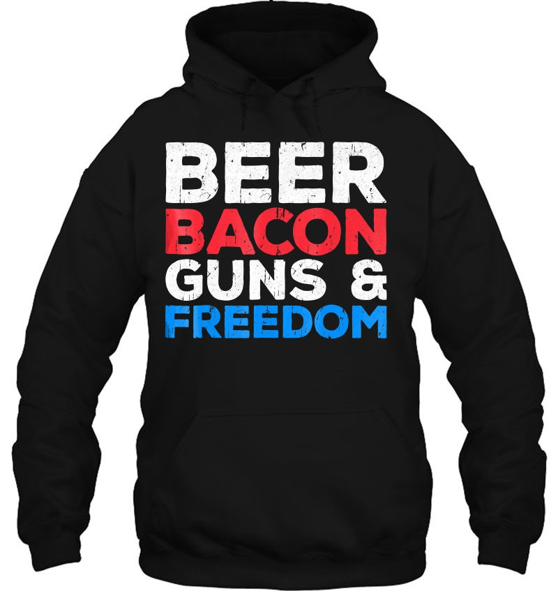 Beer Bacon Guns And Freedom Fourth Of July Gift Mugs