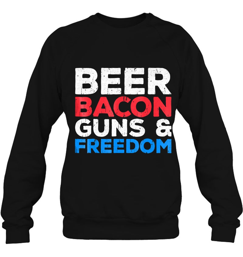 Beer Bacon Guns And Freedom Fourth Of July Gift Mugs