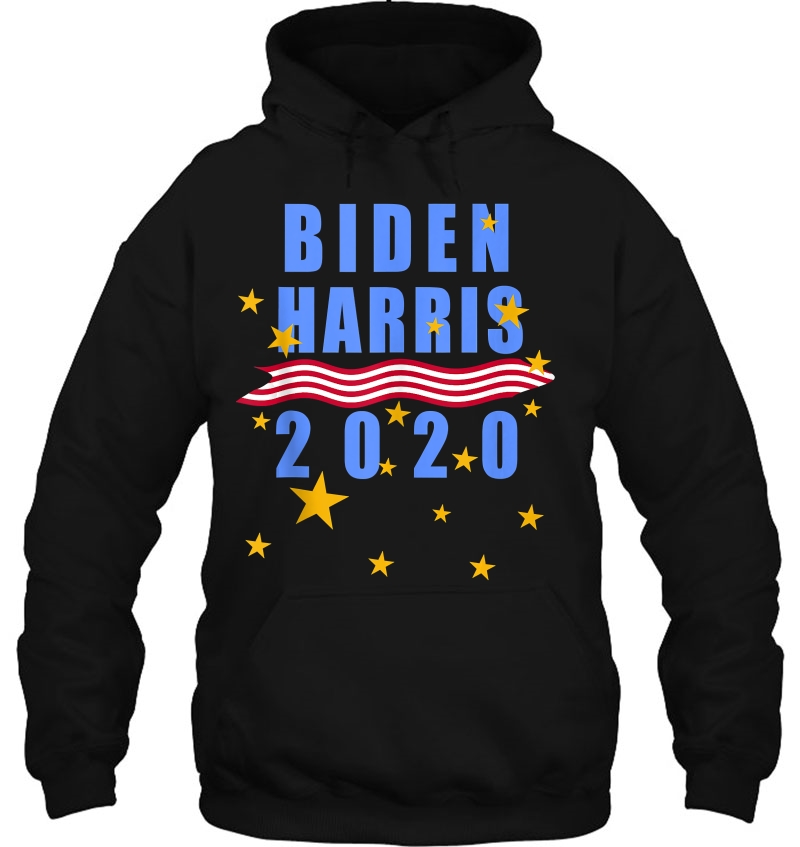 Biden Harris 2020 With American Flag Motifs Tank Top Hoodie