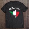 Bologna City Italy Bolognesi Bolognese Map Flag Tee