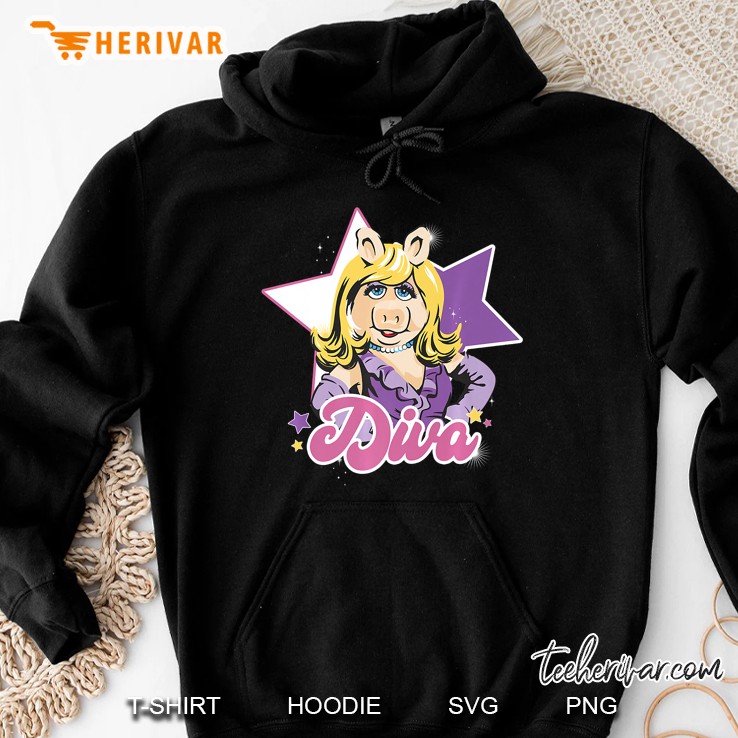 The Muppets Miss Piggy Diva Portrait Premium Hoodie