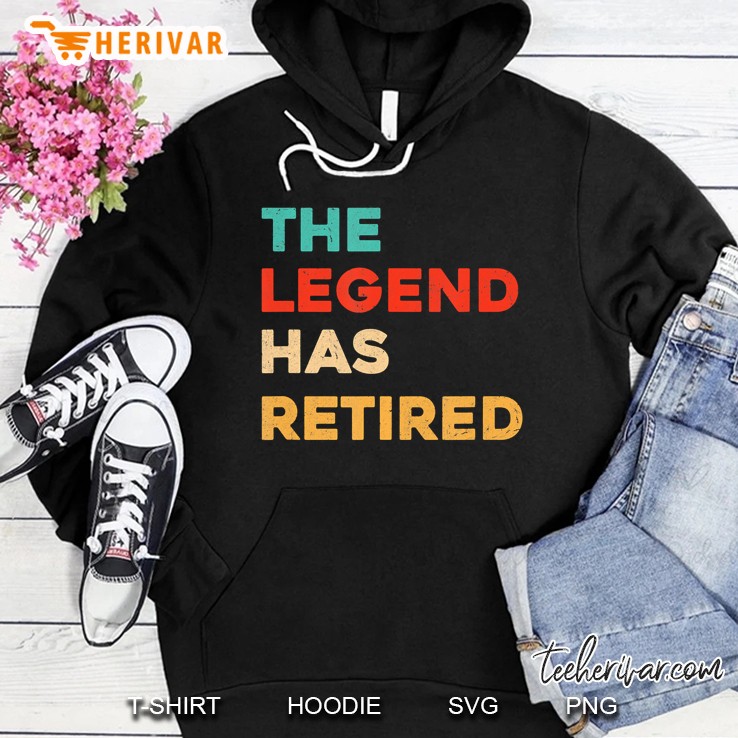The Legend Has Retired Vintage Shirt, Retirement Gift Hoodie