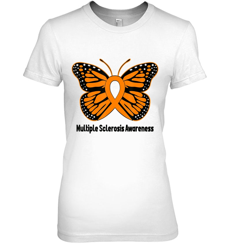 Multiple Sclerosis Awareness Butterfly Ms Awareness Gift Hoodie