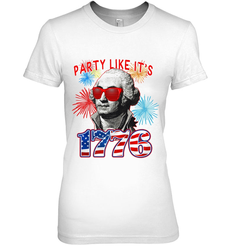 Party Like It Is 1776 4Th Of July George Washington Premium Hoodie