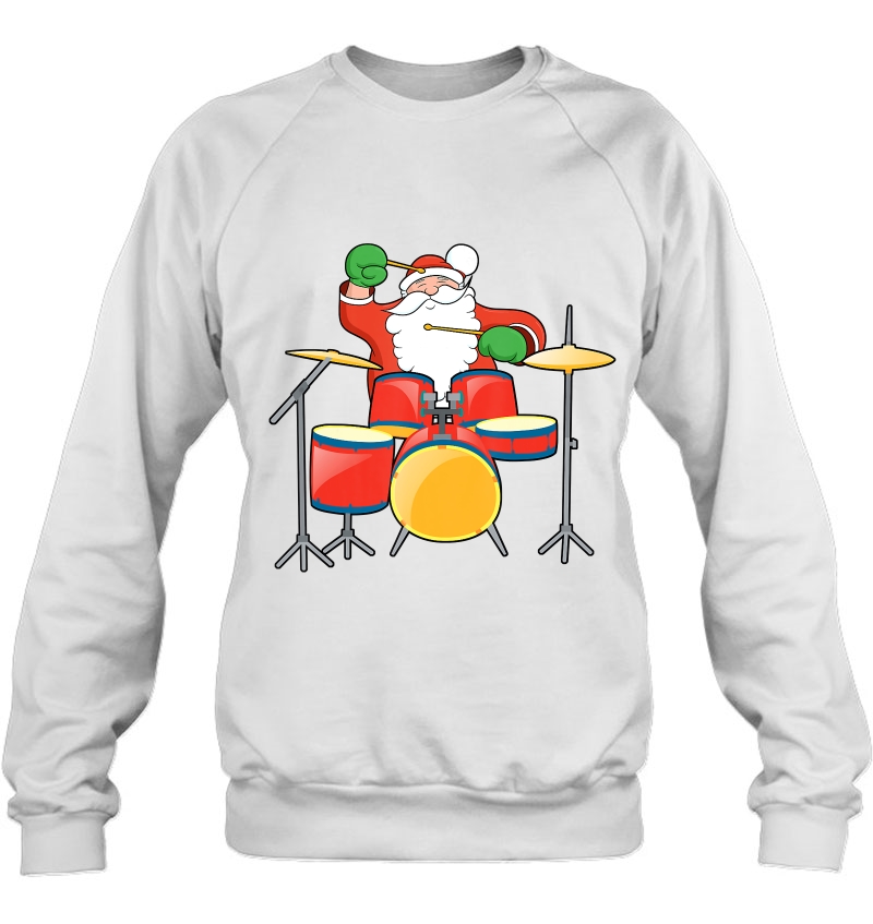 Santa Claus Drumming Christmas Holiday Mugs