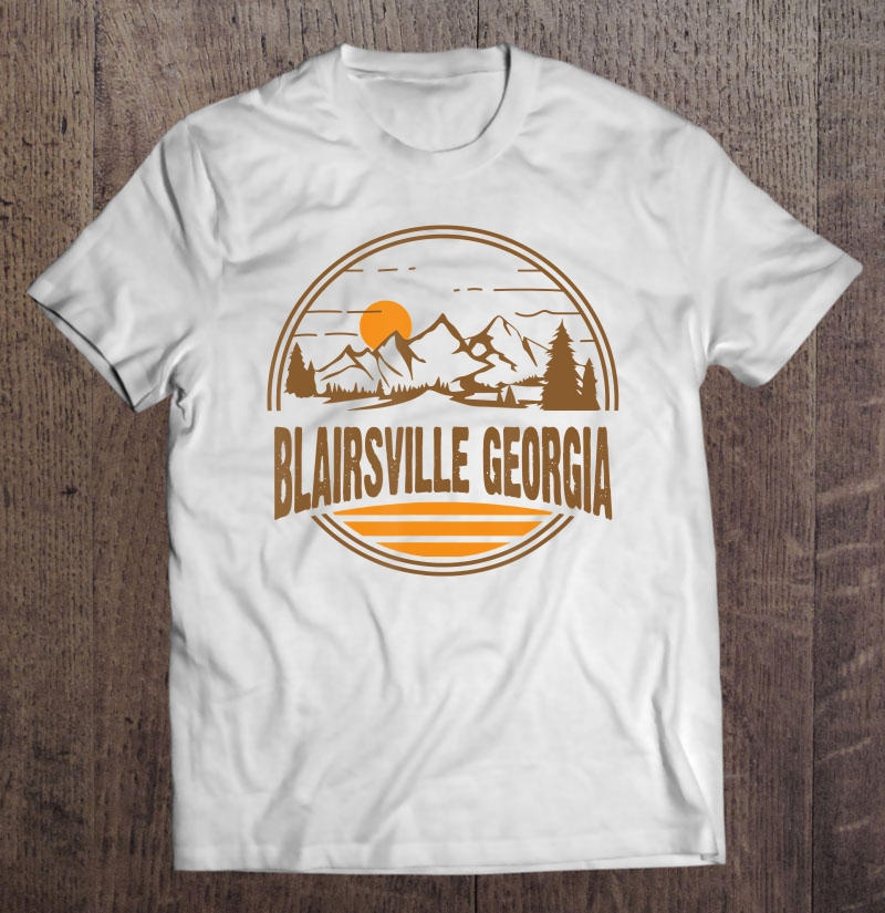 Vintage Blairsville, Georgia Mountain Hiking Souvenir Print Shirt