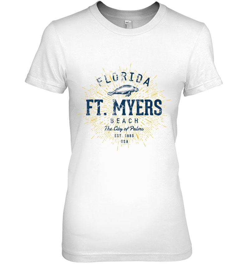 Vintage Retro Fort Myers Beach Hoodie