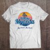 Womens Porcho Myarda Quarantine Gift Vintage Summer Vacation Funny V-Neck Tee