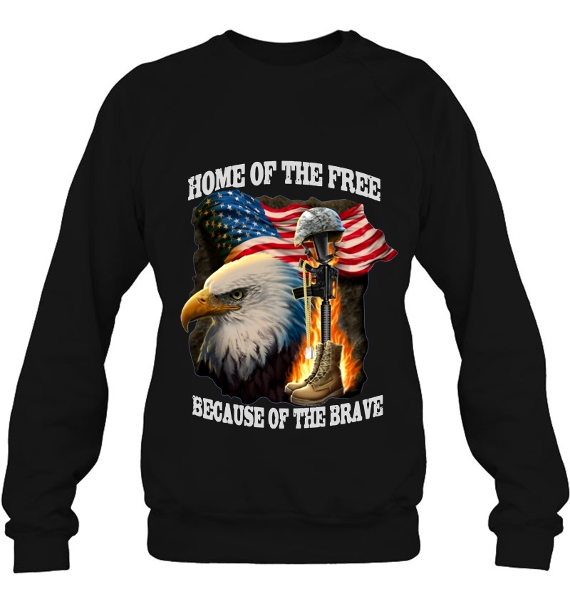 Home Of The Free Because Of The Brave Veteran Eagle American Flag Version Mugs