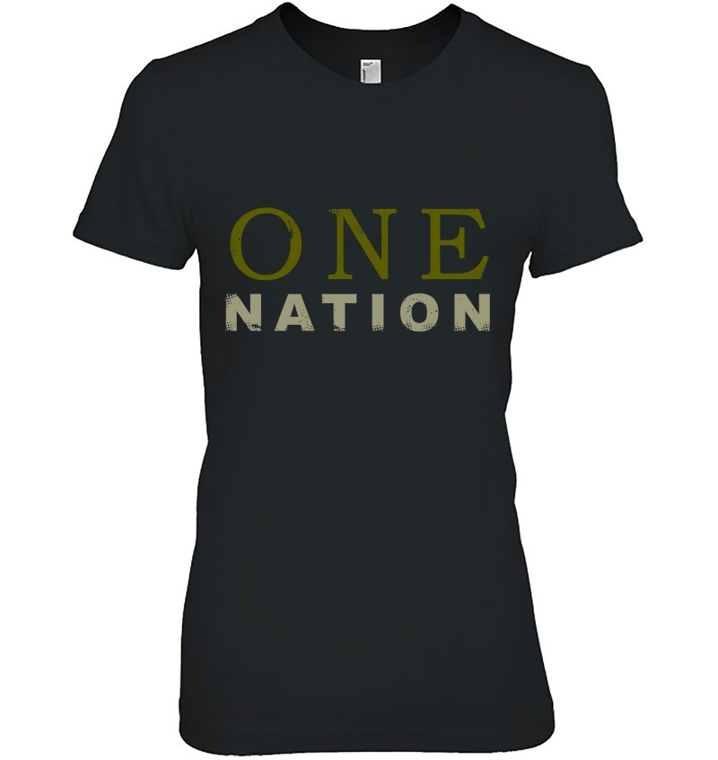 One Nation Patriotic Ladies Tee
