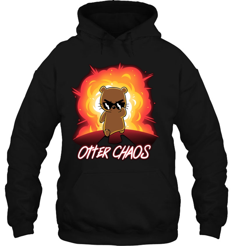 Otter Chaos Funny Cute Otter Hoodie