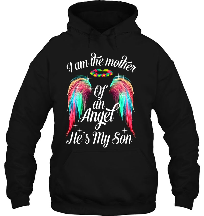 I Am The Mother Of An Angel He's My Son Colorful Wings Version Mugs