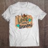 I Love Being A Grandma Plaid Heart Floral Version Tee