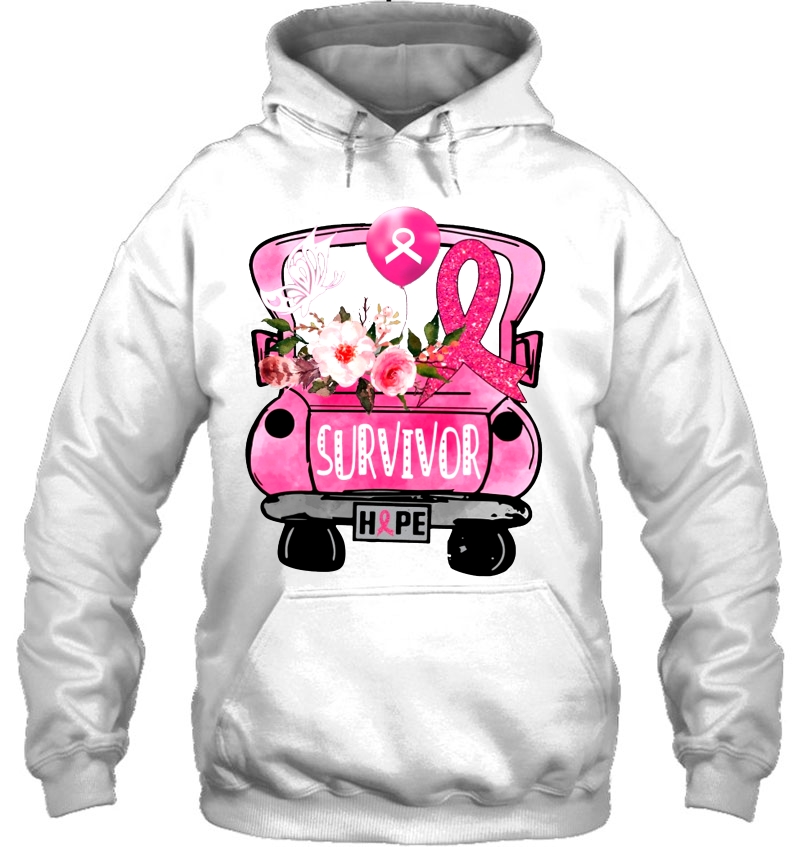 Survivor Hope Breast Cancer Awareness Pink Truck Version Mugs