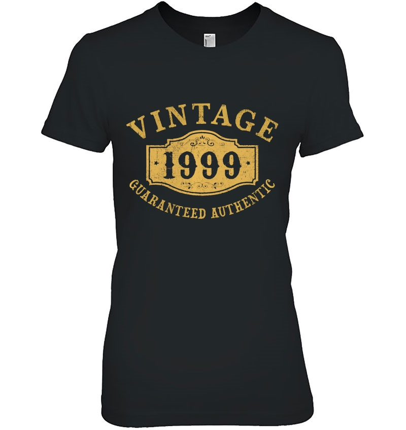 1999 Authentic 21 Years Old 21St Birthday, Anniversary Gift Pullover Ladies Tee