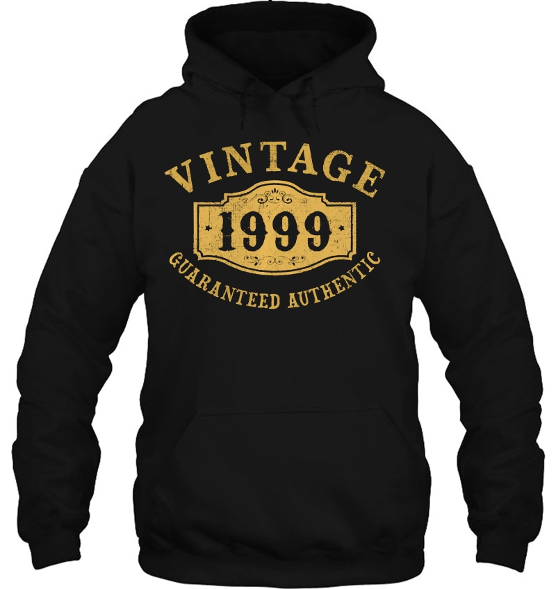 1999 Authentic 21 Years Old 21St Birthday, Anniversary Gift Pullover Hoodie
