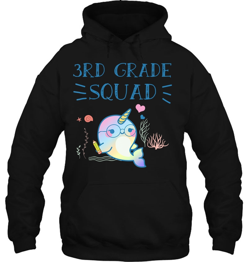 3Rd Grade Squad Unicorn Mermaid Narwhals Cute Shirt Gift Mugs