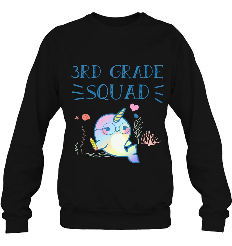 3Rd Grade Squad Unicorn Mermaid Narwhals Cute Shirt Gift Mugs