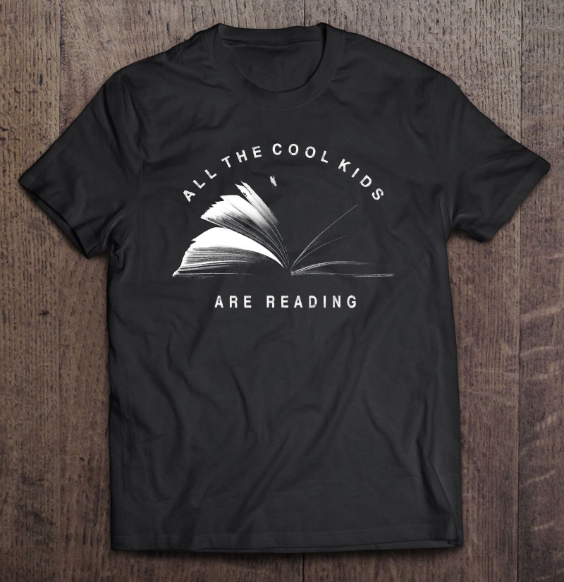 All The Cool Kids Are Reading Book Vintage Retro Sunset Tee Shirt