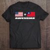 American + Taiwanese = Awesome Usa And Taiwan Flags Tee