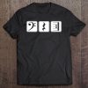 Bass Clef Play Rest Repeat Music Symbols Tee